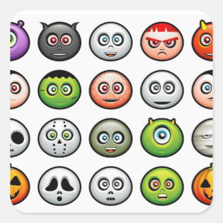 Monster Square Sticker