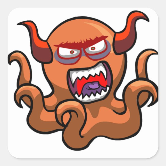 Monster Square Sticker (Front)