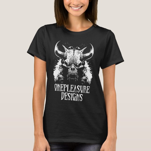 Monster Taurus Creepy Zombie Horror T-Shirt (Front)