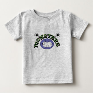 Monster Theme Funny 2 Eyes Mouth Monsters T-Shirt