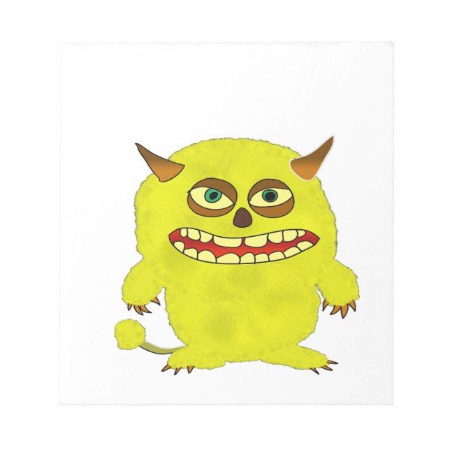 monster troll halloween shudder notepad (Front)