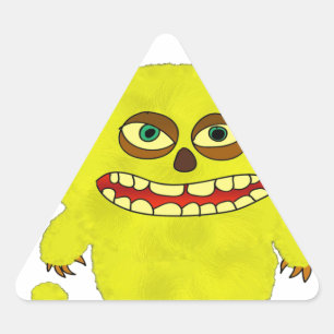 monster troll halloween shudder triangle sticker