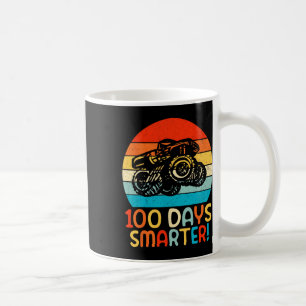 Monster Truck 100 Days Of School Kindergarten Smar Coffee Mug