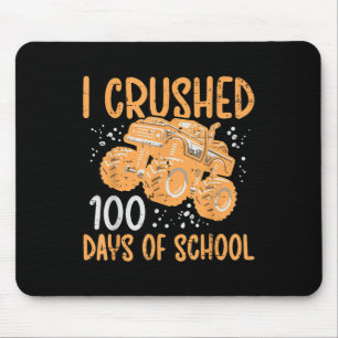 Monster Truck 100 Days School 100th Day Boys Kids Mouse Pad
