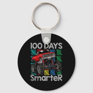Monster Truck 100 Days Smarter Kids 100th Day Of S Key Ring