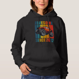 Monster Truck 10th Birthday Boy Awesome Since 2012 Hoodie