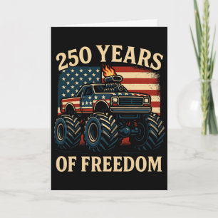 Monster Truck 250th Anniversary America July 4th P Card