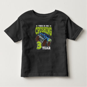 Monster Truck 3rd Birthday Toddler T-Shirt