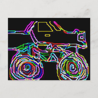 MONSTER TRUCK 4X4 POSTCARD