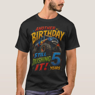 Monster Truck 5Th Birthday 5 Year Old 5Th T-Shirt