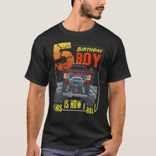 Monster Truck 5th Birthday Truck Birthday funny co T-Shirt