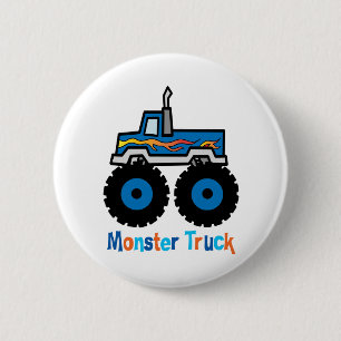 Monster Truck 6 Cm Round Badge