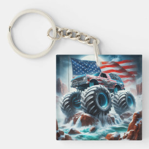 MONSTER TRUCK ACRYLIC KEYCHAIN