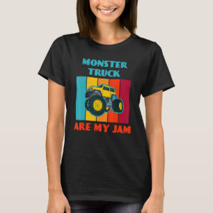 Monster Truck Are My Jam Car  Trucker T-Shirt