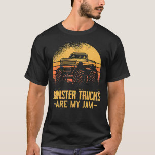 Monster Truck Are My Jam Costume For Boys T-Shirt