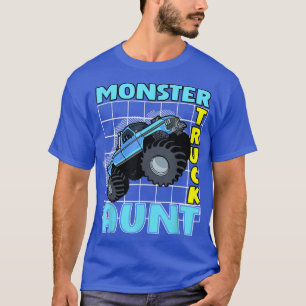 Monster Truck Aunt Monster Truck Family Fans T-Shirt
