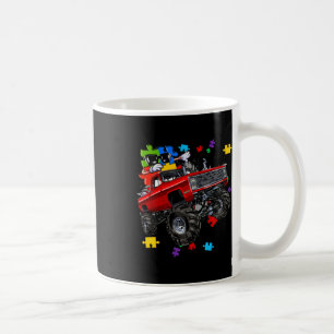 Monster Truck Autism Awareness Puzzle Piece Boys K Coffee Mug