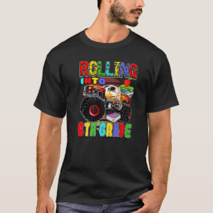 Monster Truck Back To School Rolling Into 6th Grad T-Shirt