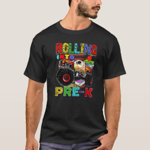 Monster Truck Back To School Rolling Into Pre K T-Shirt