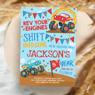 Monster Truck Birthday Bash Invitation