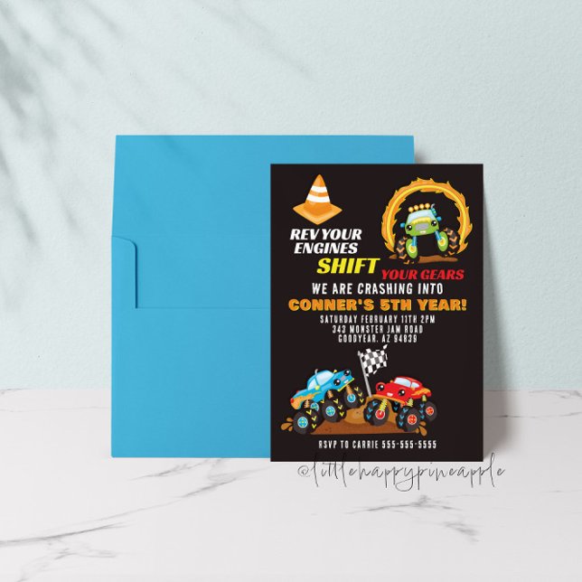 Monster Truck Birthday Invitation (Creator Uploaded)