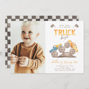 Monster Truck Birthday Invitation   Monster Truck