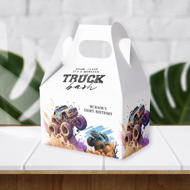 Monster Truck Birthday Party Favour Box (Creator Uploaded)