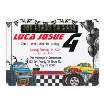 Monster Truck Birthday Party Invitation