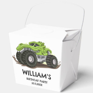 Monster Truck Birthday Party Minimal Boys Birthday Favour Box