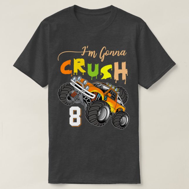 Monster Truck Birthday Shirt 6 (Design Front)