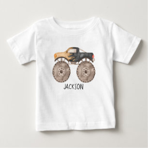 Monster Truck birthday T-shirt personalised