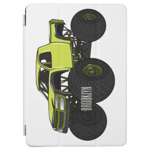 Monster truck cartoon illustration iPad air cover