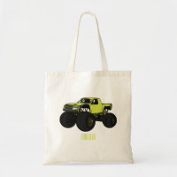 Monster truck cartoon illustration