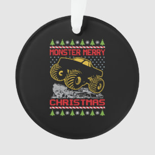 Monster Truck Christmas  Ornament