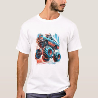 Monster Truck Colourful Vintage T-Shirt