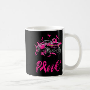 Monster Truck Cool Boys Wear Nk Breast Cancer Awar Coffee Mug