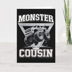 Monster Truck Cousin Fathers Day Monster Truck Are Card