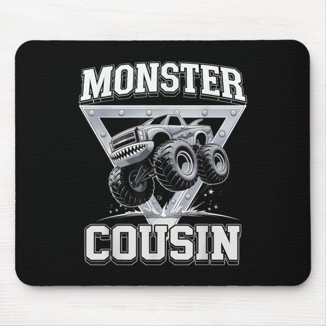 Monster Truck Cousin Fathers Day Monster Truck Are Mouse Pad (Front)