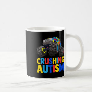 Monster Truck Crushing Austim Autism Awareness Coffee Mug