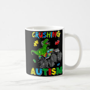 Monster Truck Crushing Austim Autism Awareness TR Coffee Mug