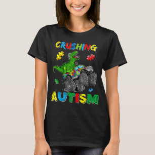 Monster Truck Crushing Austim Autism Awareness TR T-Shirt