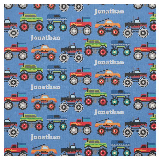 Monster Truck Custom Fabric (Swatch)