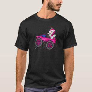 Monster Truck Cute Unicorn Birthday Party Monster T-Shirt
