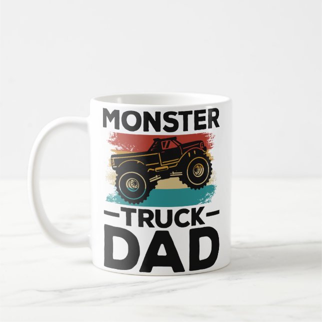 Monster Truck Dad Coffee Mug (Left)
