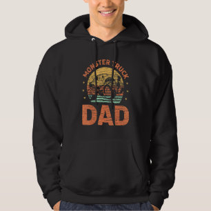 Monster Truck Dad Father Papa Big Truck Hoodie