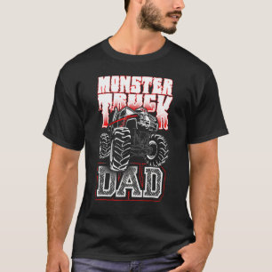 Monster Truck Dad In Red T-Shirt