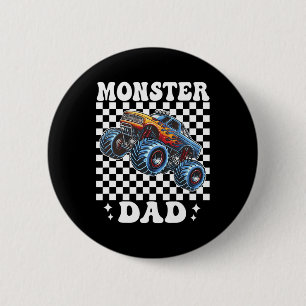 Monster Truck Dad Monster Truck Are My Jam Truck L 6 Cm Round Badge