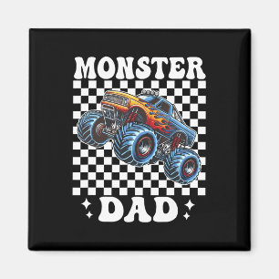 Monster Truck Dad Monster Truck Are My Jam Truck L Magnet