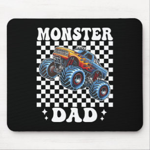 Monster Truck Dad Monster Truck Are My Jam Truck L Mouse Pad