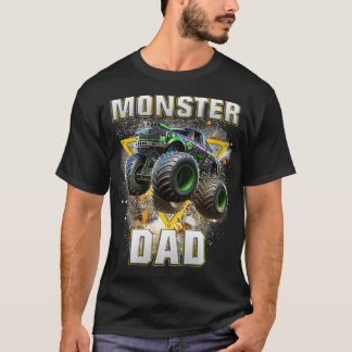 Monster Truck Dad Monster Truck Are My Jam Truck L T-Shirt